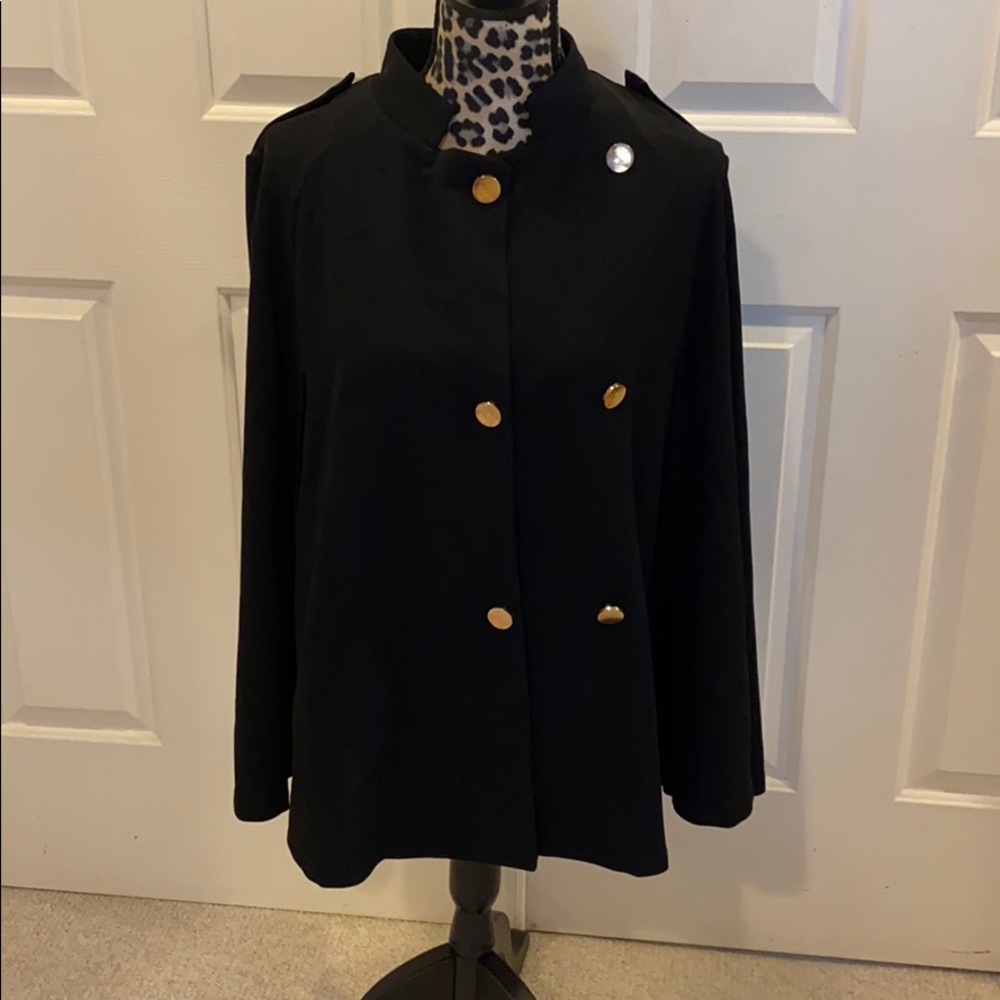 Black cape jacket